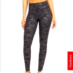 Metallic camo spanx leggings
